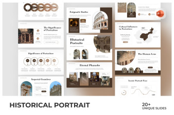Historical Portrait  PowerPoint Template